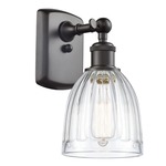 Brookfield Rectangle Canopy Wall Sconce - Oil Rubbed Bronze / Clear