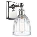 Brookfield Wall Sconce - Polished Chrome / Clear