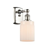 Hadley Rectangle Canopy Wall Sconce - Polished Nickel / Matte White