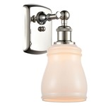 Ellery Wall Sconce - Polished Nickel / White