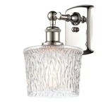 Niagra Rectangle Canopy Wall Sconce - Polished Nickel / Clear
