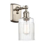 Hadley Wall Sconce - Brushed Satin Nickel / Clear