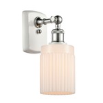 Hadley Rectangle Canopy Wall Sconce - White / Polished Chrome / Matte White