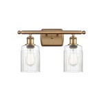 Hadley Bathroom Vanity Light - Brushed Brass / Clear
