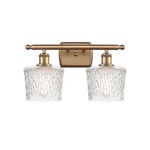 Niagra Bathroom Vanity Light - Brushed Brass / Clear