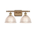 Arietta Bathroom Vanity Light - Brushed Brass / Clear