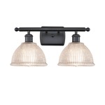 Arietta Bathroom Vanity Light - Matte Black / Clear