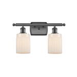 Hadley Bathroom Vanity Light - Oil Rubbed Bronze / Matte White