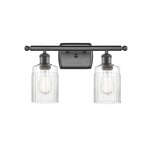 Hadley Bathroom Vanity Light - Oil Rubbed Bronze / Clear