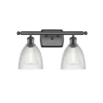 Castile Bathroom Vanity Light - Oil Rubbed Bronze / Clear