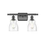 Ellery Bathroom Vanity Light - Oil Rubbed Bronze / Clear Seedy