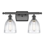 Brookfield Rectangle Canopy Bathroom Vanity Light - Oil Rubbed Bronze / Clear