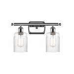 Hadley Bathroom Vanity Light - Polished Chrome / Clear