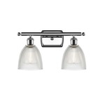 Castile Bathroom Vanity Light - Polished Chrome / Clear