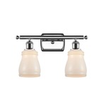 Ellery Bathroom Vanity Light - Polished Chrome / White