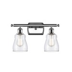 Ellery Bathroom Vanity Light - Polished Chrome / Clear