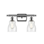 Ellery Bathroom Vanity Light - Polished Chrome / Clear Seedy