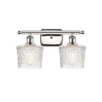 Niagra Bathroom Vanity Light - Polished Nickel / Clear