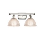 Arietta Bathroom Vanity Light - Polished Nickel / Clear