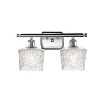 Niagra Bathroom Vanity Light - Brushed Satin Nickel / Clear