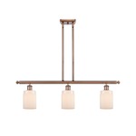 Hadley Island Pendant - Antique Copper / Matte White