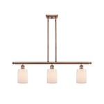 Hadley Island Pendant - Antique Copper / Matte White