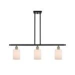 Hadley Island Pendant - Black / Antique Brass / Matte White