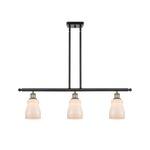 Ellery Island Pendant - Black / Antique Brass / White