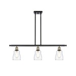 Ellery Island Pendant - Black / Antique Brass / Clear