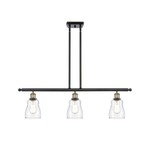 Ellery Island Pendant - Black / Antique Brass / Clear