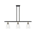 Ellery Island Pendant - Black / Antique Brass / Clear Seedy