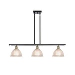 Arietta Island Pendant - Black / Antique Brass / Clear