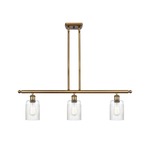 Hadley Island Pendant - Brushed Brass / Clear