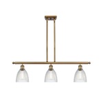 Castile Island Pendant - Brushed Brass / Clear