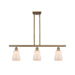 Ellery Island Pendant - Brushed Brass / White