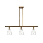 Ellery Island Pendant - Brushed Brass / Clear Seedy