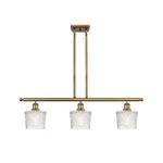 Niagra Island Pendant - Brushed Brass / Clear