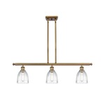 Brookfield Linear Pendant - Brushed Brass / Clear