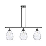 Waverly Island Pendant - Matte Black / Clear