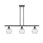 Deco Swirl Linear Pendant - Oil Rubbed Bronze / Clear