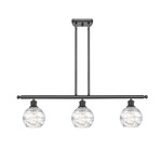 Deco Swirl Linear Pendant - Oil Rubbed Bronze / Clear