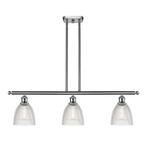 Castile Island Pendant - Brushed Satin Nickel / Clear