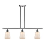 Ellery Island Pendant - Brushed Satin Nickel / White