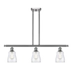 Ellery Island Pendant - Brushed Satin Nickel / Clear