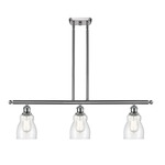 Ellery Island Pendant - Brushed Satin Nickel / Clear Seedy