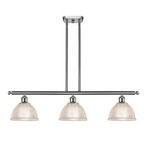 Arietta Island Pendant - Brushed Satin Nickel / Clear