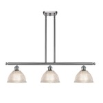 Arietta Island Pendant - Brushed Satin Nickel / Clear