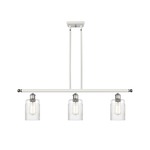 Hadley Island Pendant - White / Polished Chrome / Clear