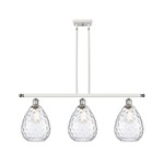 Waverly Island Pendant - White / Polished Chrome / Clear