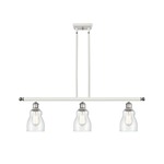 Ellery Island Pendant - White / Polished Chrome / Clear Seedy